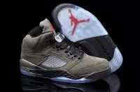 air homme jordan 5 2019U classique cuir mat pas cher 0008 gris